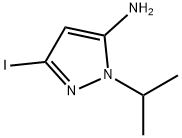 3-iodo-1-isopropyl-1H-pyrazol-5-amine Structure