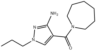 4-(azepan-1-ylcarbonyl)-1-propyl-1H-pyrazol-3-amine Structure