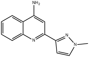 2-(1-methyl-1H-pyrazol-3-yl)quinolin-4-amine Structure