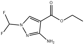 ethyl 3-amino-1-(difluoromethyl)-1H-pyrazole-4-carboxylate Structure