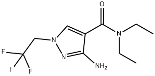 3-amino-N,N-diethyl-1-(2,2,2-trifluoroethyl)-1H-pyrazole-4-carboxamide Structure