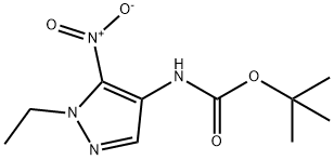 tert-butyl (1-ethyl-5-nitro-1H-pyrazol-4-yl)carbamate Structure