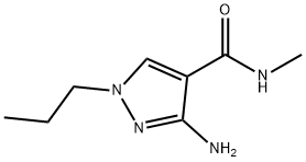 3-amino-N-methyl-1-propyl-1H-pyrazole-4-carboxamide Structure