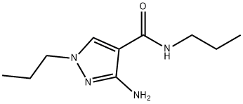 3-amino-N,1-dipropyl-1H-pyrazole-4-carboxamide Structure