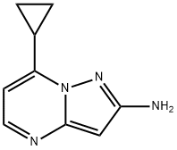 7-cyclopropylpyrazolo[1,5-a]pyrimidin-2-amine Structure