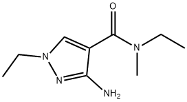 3-amino-N,1-diethyl-N-methyl-1H-pyrazole-4-carboxamide Structure