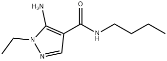 5-amino-N-butyl-1-ethyl-1H-pyrazole-4-carboxamide Structure