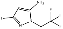 3-iodo-1-(2,2,2-trifluoroethyl)-1H-pyrazol-5-amine Structure