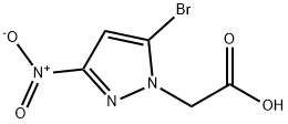 (5-bromo-3-nitro-1H-pyrazol-1-yl)acetic acid Structure