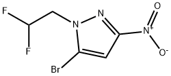 5-bromo-1-(2,2-difluoroethyl)-3-nitro-1H-pyrazole Structure