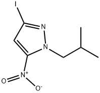 3-iodo-1-isobutyl-5-nitro-1H-pyrazole Structure