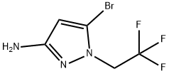 5-bromo-1-(2,2,2-trifluoroethyl)-1H-pyrazol-3-amine 구조식 이미지
