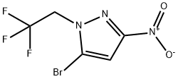 5-bromo-3-nitro-1-(2,2,2-trifluoroethyl)-1H-pyrazole Structure