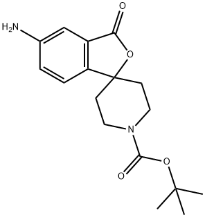 tert-Butyl 5-amino-3-oxo-3H-spiro[isobenzofuran-1,4'-piperidine]-1'-carboxylate 구조식 이미지