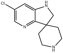 Spiro[piperidine-4,3′-[3H]pyrrolo[3,2-b]pyridine], 6′-chloro-1′,2′-dihydro- Structure