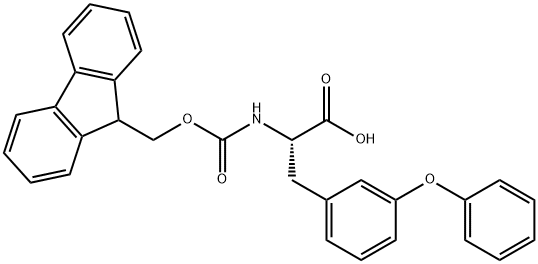 Phenylalanine, N-[(9H-fluoren-9-ylmethoxy)carbonyl]-3-phenoxy- Structure