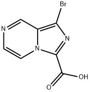 1-Bromoimidazo[1,5-a]pyrazine-3-carboxylic acid 구조식 이미지