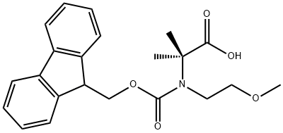 Alanine, N-[(9H-fluoren-9-ylmethoxy)carbonyl]-N-(2-methoxyethyl)-2-methyl- Structure