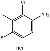 2-chloro-4-fluoro-3-iodoaniline hydrochloride Structure