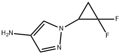 1H-Pyrazol-4-amine, 1-(2,2-difluorocyclopropyl)- Structure