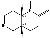 1,6-Naphthyridin-2(1H)-one, octahydro-1-methyl-, (4aR,8aS)-rel- 구조식 이미지