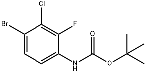 N-BOC-4-bromo-3-chloro-2-fluoroaniline Structure