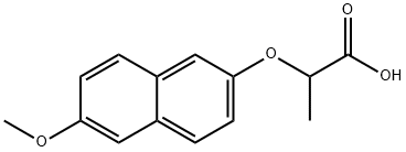 Propanoic acid, 2-[(6-methoxy-2-naphthalenyl)oxy]- Structure