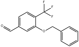 3-(Benzyloxy)-4-(trifluoromethyl)benzaldehyde 구조식 이미지