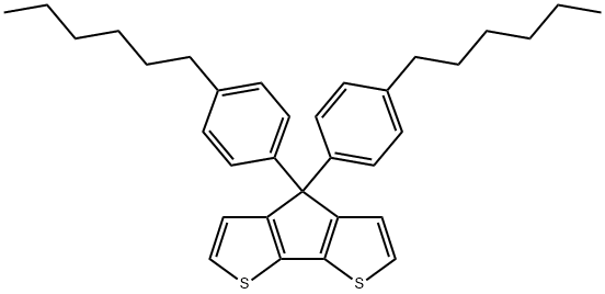 4,4-bis(4-hexylphenyl)-4H-cyclopenta[1,2-b:5,4-b']dithiophene 구조식 이미지