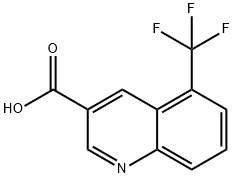 3-Quinolinecarboxylic acid, 5-(trifluoromethyl)- Structure