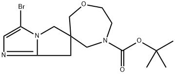 Tert-Butyl 3-Bromo-5,7-Dihydrospiro[[1,4]Oxazepane-6,6-Pyrrolo[1,2-A]Imidazole]-4-Carboxylate* Structure