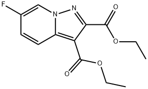 Pyrazolo[1,5-a]pyridine-2,3-dicarboxylic acid, 6-fluoro-, 2,3-diethyl ester Structure