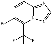 6-Bromo-5-trifluoromethyl-[1,2,4]triazolo[1,5-a]pyridine 구조식 이미지