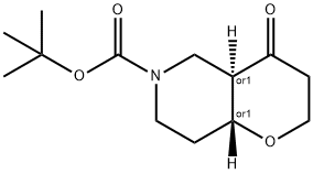 (Trans)-tert-butyl 4-oxohexahydro-2H-pyrano[3,2-c]pyridine-6(7H)-carboxylate Structure