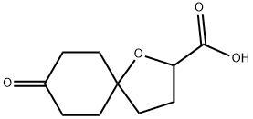 1-Oxaspiro[4.5]decane-2-carboxylic acid, 8-oxo- Structure