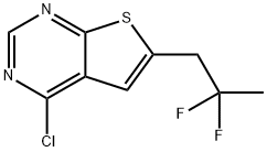 4-Chloro-6-(2,2-difluoropropyl)thieno[2,3-d]pyrimidine Structure