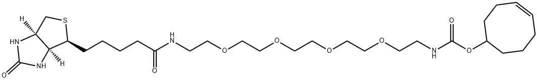 (4E)-TCO-PEG4-biotin Structure