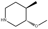 (3S,4R)-3-Methoxy-4-methyl-piperidine 구조식 이미지