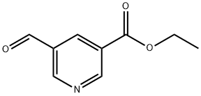 3-Pyridinecarboxylic acid, 5-formyl-, ethyl ester Structure