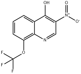 4-Quinolinol, 3-nitro-8-(trifluoromethoxy)- Structure