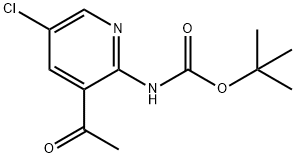 tert-Butyl (3-acetyl-5-chloropyridin-2-yl)carbamate Structure