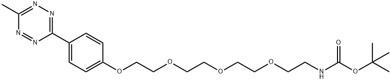 Methyltetrazine-PEG4-NH-Boc Structure