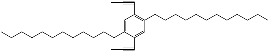 POLY(2,5-DIDODECYLPHENYLENE-1,4-ETHYNYL& 구조식 이미지