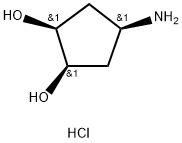 (1A,2A,4A)-4-AMINOCYCLOPENTANE-1,2-DIOL HCL 구조식 이미지