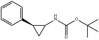 tert-butyl(2S)-2-phenylcyclopropyl)carbamate Structure