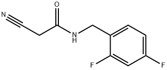 2-cyano-N-[(2,4-difluorophenyl)methyl]acetamide Structure