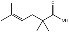 4-Hexenoic acid, 2,2,5-trimethyl- Structure