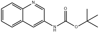 Carbamic acid, N-3-quinolinyl-, 1,1-dimethylethyl ester Structure