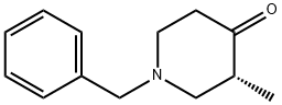 4-Piperidinone, 3-methyl-1-(phenylmethyl)-, (3R)- Structure