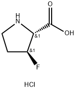 D-Proline, 3-fluoro-, hydrochloride (1:1), (3S)-rel- Structure